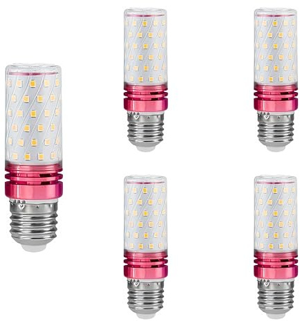 Linqzxz E27 LED Lampe 12W 3000K Warmweiß, 5er-Pack | 100W Ersatz, 360° Rundumbeleuchtung, nicht dimmbar, flimmerfrei, ideal für Wohn-, Schlaf- und Esszimmer