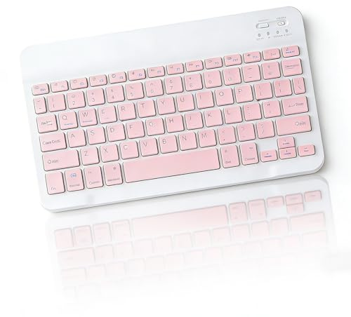NORDLYKT Wireless Keyboard for iPad - Ultra-Slim Bluetooth Keyboard Compatible with iOS/Android/Windows Tablets, Travel Office Computer Accessory