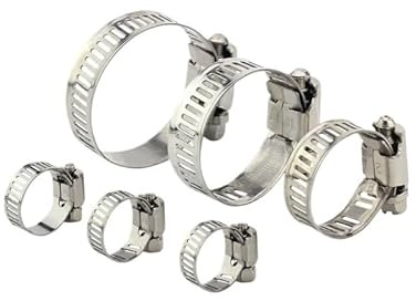 1pc Stainless Steel Pipe Clamp Water Strong Hose PU Air Clip Fixing Ring(14-27mm)