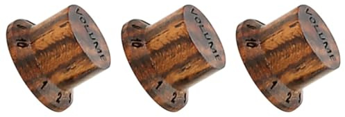 DECORNIJIA Gitarrenknöpfe zur Präzisen Klangkontrolle und Legierung 3 Stück mit Verschleißfestem Lautstärkeregler für E-gitarre und E-bass im Gitarrenzubehör