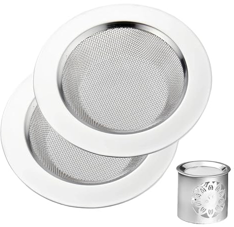 ZIJANG 2 Piezas Tamiz de Acero para Inciensos, Diámetro 10 cm Tamiz para Ahumado de Incienso, Plata, Suave y Delicado, para Aromaterapia y Quemadores de Aceite