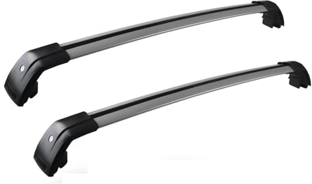 pour Volvo XC60 2013-2018 2 Pièces Barres Latérales Alliage D'aluminium Barres Toit Transversales Porte-Bagages avec Serrure Antivol Coffre de Toit
