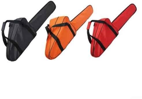 Custodia per motosega in tessuto Oxford, 50,8 cm, per motoseghe con barre guida fino a 40,6 cm, materiale resistente all'acqua con cinghie ergonomiche (50,8 cm, rosso)