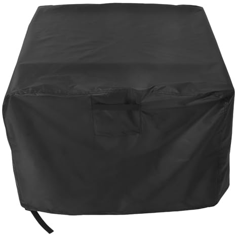 HOMOCONO Housse Carrée Imperméable pour Foyer Extérieur 82X82X61 CM en Tissu Oxford 210D, Protection Saleté et Intempéries, Couverture Complète Adaptée Barbecue et Patio