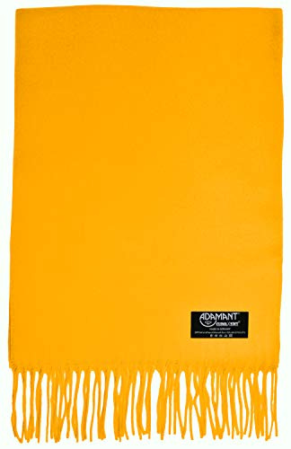 ADAMANT Schal Herren/Damen=Unisex 100% Climaxsoft (weich wie Kaschmir) STANDARD-MAß - (Gelb/Sonnengelb)