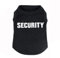 Hundehemd T-Shirts Welpe Sommerkleidung Hund Tank Top Weste Security Schweißhemd für kleine Hund mittlere Hundekatze (S, Schwarz)