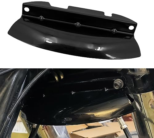 HDBUBALUS Schwarz-Windschott für den unteren Dreifach-Baum, passend für Harley Touring Electra Glide Road Glide Road King Street Glide 2014 2015 2016 2017 2018 2019