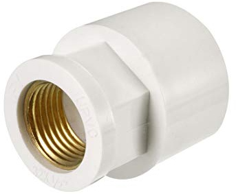 sourcing map Adaptador de instalación de tuberías de PVC de Deslizamiento de 32mm x 1/2 PT rosca de latón hembra