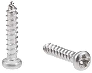 sourcing map 50stk. Selbstschneidend Schrauben Kreuzschlitzkopf 2x10mm | 316 Edelstahl, Anschluss Bolzen