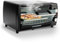 Mini forno, 1000 Watt, 10 litri, con teglia da forno e griglia, forno per pizza, 90° – 230° C, timer da 60 min, teglia per briciole apribile, mini forno
