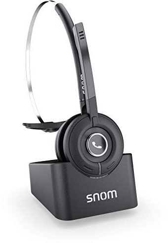 Snom A190 DECT-Headset, HD-Sound, Standalone-Telefon oder Paired Mode to Phone mit DECT-Unterstützung, Handover/Roaming im Multicell-Setup, 00004444