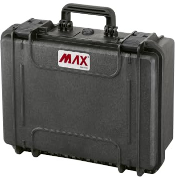 Max Cases - valigetta Vuota a Tenuta Stagna, Ermetica per Trasportare e Proteggere Apparecchiature e Materiali Sensibili, MAX380H160, Dimensioni Interne 380 x 270 x 160 mm