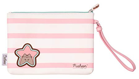 Grupo Erik Pusheen Clutch Bag | Cosmetic Pouch | Hand Purse 22 x 16 x 2 cm | Pusheen Gifts | Cosmetic Case | Pencil Case For Girls | Pencil Case For Women