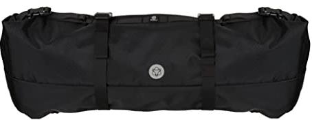 AGU Bikepacking Lenkertasche Fahrrad, 17L Fahrradtasche Lenker, Wasserabweisend, Reflektierend, Einfache Montage, 100% Recyceltes Polyester - Schwarz