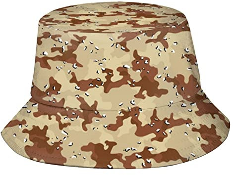 Desert Storm Camouflage Bucket Hat Sommer Fischermütze Reise Sonnenhut für Männer Frauen