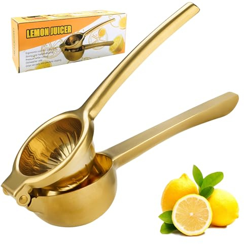 SHIKORI Lemon Squeezer, Large Heavy Duty Handhelp Juicer for Lemon