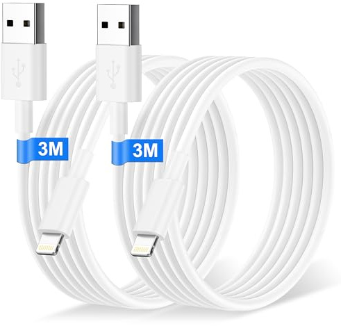 Bamkey Original iPhone Charger Cable 2M 2Pack Fast Charge [MFi Certified], USB to Lightning Cable Long i-Phone USB Cable iPhone Charging Cable for Phone 14/13/12/11 Pro Max/XS/8/7/iPad
