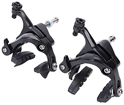 Alomejor Center Mount Bremssattel Dual Pivot, Aluminium Felgenbremse Seitenzug für Vorderrad und Hinterrad, zuverlässige Bremskraft für Rennräder