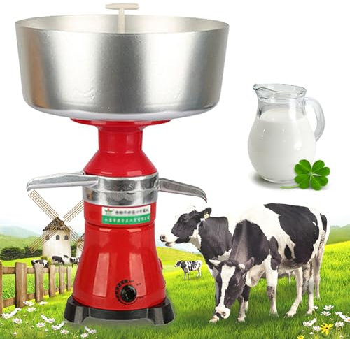Dairy Milk Dispenser, 12l Whipped Cream Dispensers With 80l/h Yield, Stainless Steel Electric Fresh Milk Cream Separator, Butter Making Machine, For Turn Raw Whole Milk Into Skim Milk
