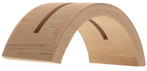 Tofficu Traditional Japanese Bamboo Fan Display Stand Tabletop Fold Fan Holder Showing Bracket