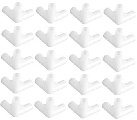 TOYANDONA 20piezas Accesorios Para Tiendas De Campaña Conector De Para Carpa Dosel De Repuesto Para Carpas De Plástico Para Postes De Accesorio Para Invernadero Para Montaje De Toldo Exterio