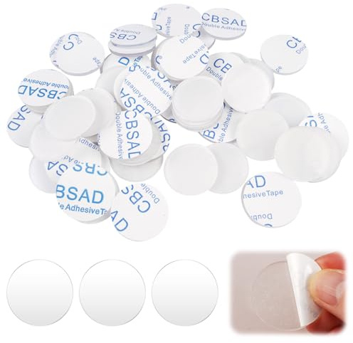 50 Pièces Tampons De Table en Verre, 25mm x 2mm Patin Silicone Transparent