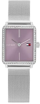 Tommy Hilfiger Zwei-Zeiger-Quarzwerk-Uhr für Damen mit Edelstahl-Mesh-Armband – Erhältlich in Roségold, Silber oder Gold