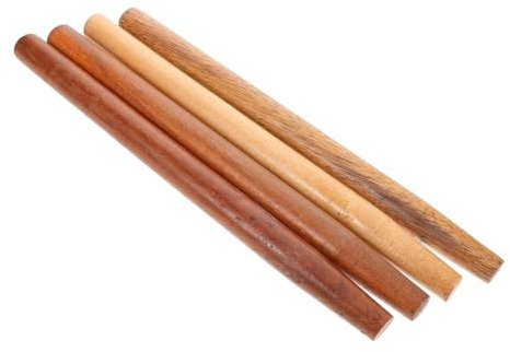 Alipis 4pcs Hardwood Replacement Handles for Garden Tools Universal Wooden Handles for Shovels Hoes Axes and Hoes for Gardening Accessories and Tool Repair