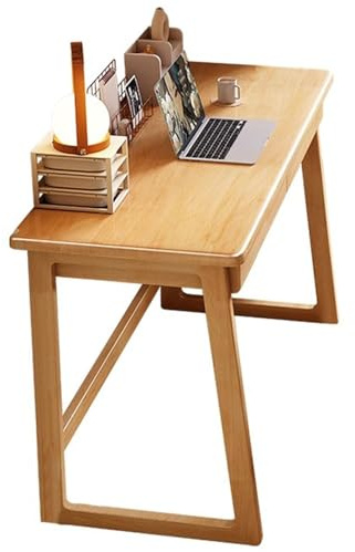 Scrivania per computer minimalista in legno massello per casa ufficio scrittoio per studenti e adulti disponibile in 70140 cm con cassetto elegante mobili in legno