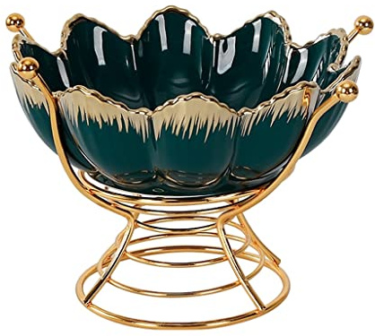 WchsTUmpxN Ciotola da banco per frutta, Cesto di frutta in ceramica, grande for bancone, elegante for servire pane, verdure, snack e scolapiatti.