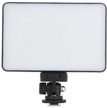 LED Video Light Professional Dual Colors, Portable Photography Lighting with 192 LED Beads, 2500-9000K Stepless Adjustable Color Temperature, Ultra Thin 1.5cm Design for DSLR Cam