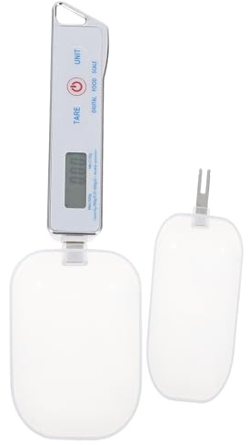 FONDOTIN Bilancia Cucchiaio Digitale Alta Precisione Portatile per Cucina Strumento Elettronico Multifunzione per Pesare da Misurazione in Ct per Caffè Spezie e Cibo Pet Accessorio Compatto