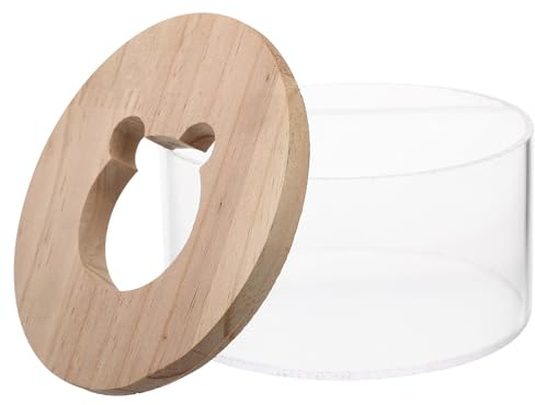 Cabilock Bañera Fácil de Usar para Hámster de Acrílico Transparente Diseño Creativo Resistente al Desgaste como Baño y Caja de Baño para Mascotas Pequeñas
