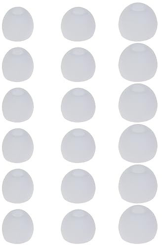 18 st mjuka silikonöronproppar med 3,8 mm anslutningshål, passar de flesta öronsnäckor i örat