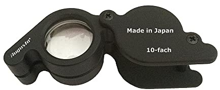 Einschlaglupe Uhrmacherlupe Taschenlupe Lupe 10x **Made Japan