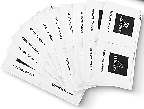 Bluesky Remover Wraps - 50 Wraps, Prep Acetone Polish, UV LED Nail Gel Removal