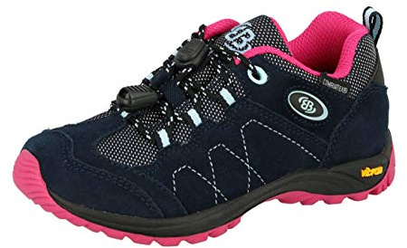 Brütting Bergen Low, Scarpe da Arrampicata Basse, Blu (Marine/Pink/Blau Marine/Pink/Blau), 37 EU