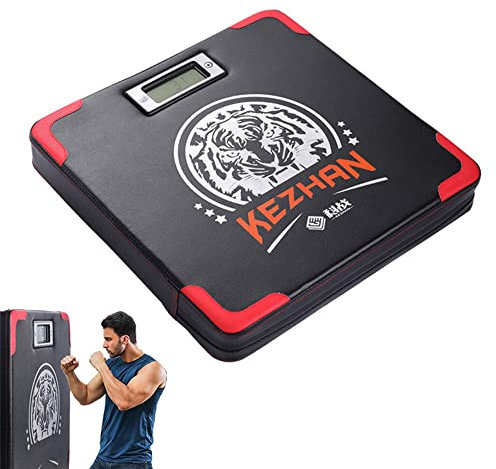 CARACHOME Wandschlagpolster, Punching Pad Freistehendes Dynamometer Heavy Boxing Pad Mit LED-Display Für Workout Fitness Fighting MMA Muay Thai