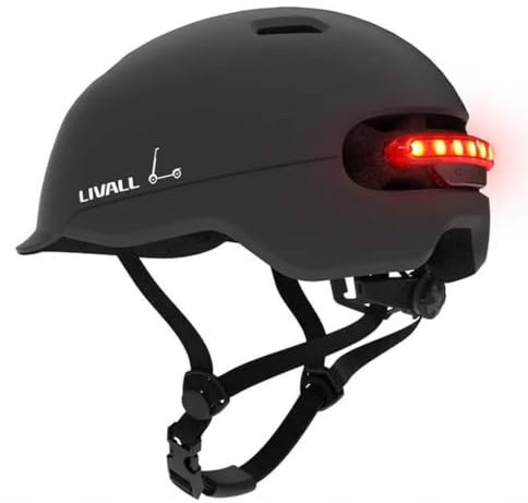 LIVALL Unisex – Erwachsene Livall C20 Fahrradhelm, Schwarz, 57-61 cm EU