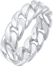 Elli Bague Chunky Chain tendance pour dames en argent sterling 926