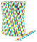 wisefood Lot de 100 pailles en papier colorées, Ø 6 mm x 20 cm, sans PLA/PE, pailles jetables biodégradables en papier kraft solide
