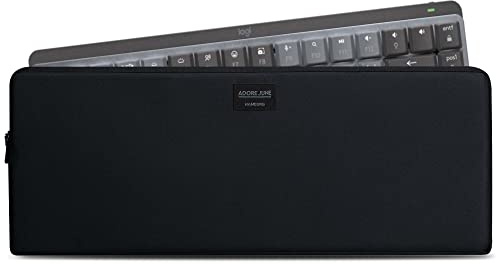 Adore June Keeb Pro Funda Compatible con Logitech MX Mechanical Mini, Práctica Bolsa de Tela para Transportar su Teclado, Negro