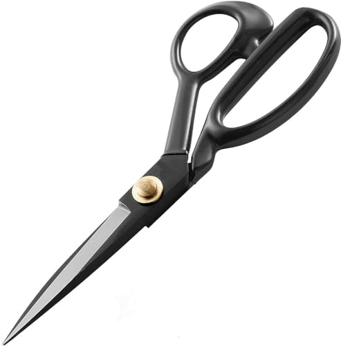 10 All Purpose Fabric Scissors, Heavy Duty Tailoring Scissors and Shears for Sharp and Precise Fabric Cutting, Professional, Industrial, Travel, Home Improvement and Sewing Projects