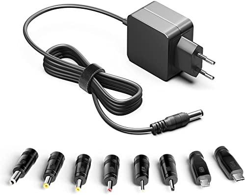 HKY 5.25V 3A Alimentation, Transformateur Universel AC DC avec 8 Prises pour GL.iNet GL-MT3000 Portable Routeur WiFi 6 WiFi AX3000 GL.iNet GL-SFT1200 GL.iNet USB AXT1800