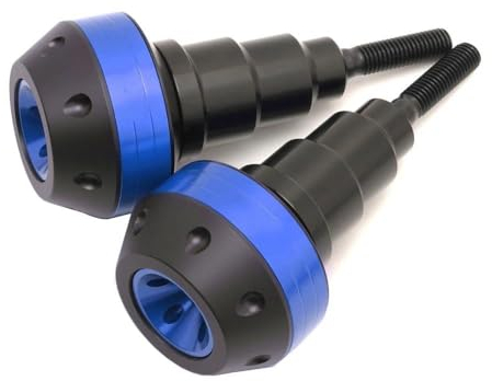 OBIOZZ Motorrad Zubehör Rahmen Sliders Crash Fallen Schutz Für Kawasaki Für Z1000 Für Z1000sx Für Z 1000 Sx Motorrad Sturzschutz Sturzpads(Color:Blau)