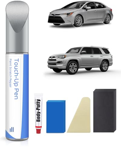 PARTS4EV 1F7 klassiskt silver metallic målarset för Toyota – exakt matchning för repor och flisar