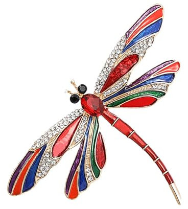 Libellen-Brosche | fliegende Insekten Legierung Brosche Pin | Tier-Anstecker für Frauen | Legierung Tier-Brosche | Insekten-Brosche Kristall Bienen Brosche Brosche, Refer to description,