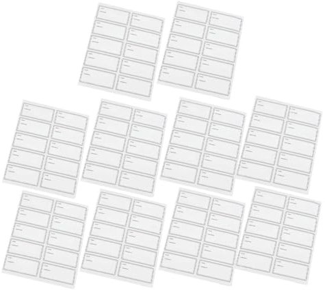 NUOBESTY 50 Sheets Removable Canning Jar Labels Stickers Date Labels for Food Storage Bottle Labeling Removable Stickers