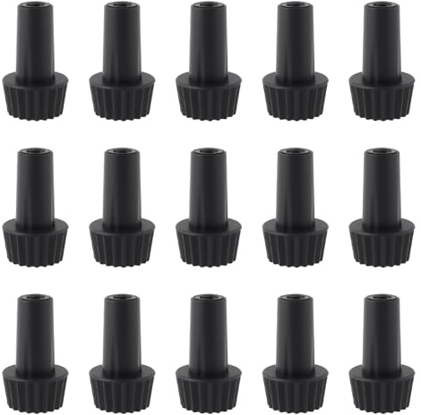 Briny River 30 Unidades Perillas para Interruptor de Luz 20x13x6mm Diámetro Interior de 3mm Aptas para Lámparas de Pie Y de Mesa Color Negro