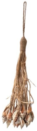 1 Stücke Mediterraner Stil Hängedeko für zu Hause,30 pro Saite Muscheln mit Schnur Dekoration zum Aufhängen,Heimdekoration,zum Aufhängen Deko Anhänger,für Zimmer,Fenster,Gärten,Balkone,Muschel